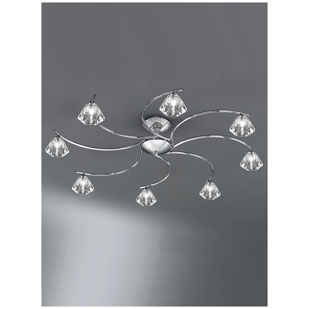 F2162/8 Semi Flush Light in Chrome