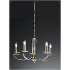 F2242/5 Bronze 5 Light Crystal Chandelier