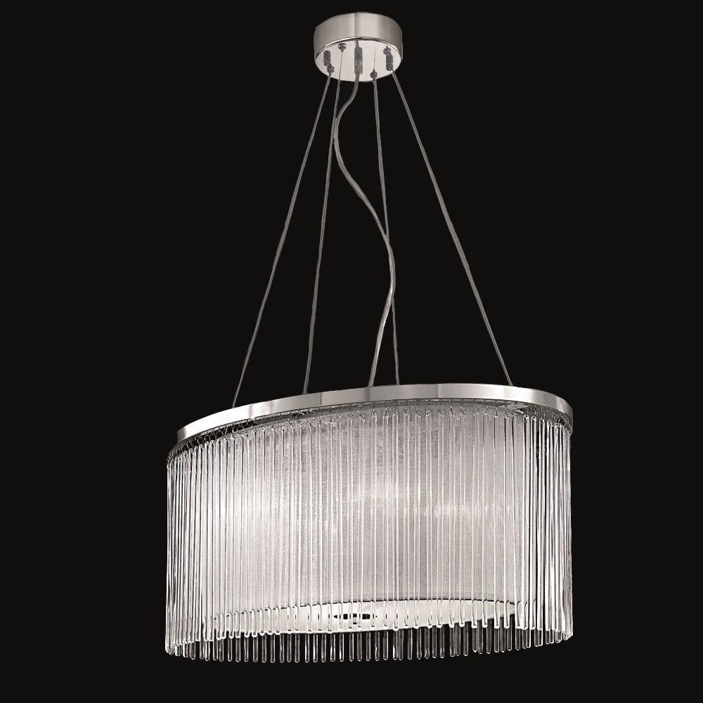 FL2192/4 4 Light Oval Ceiling Pendant