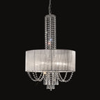 F2304/6 6 Light Chrome and Crystal Pendant