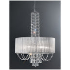 F2304/6 6 Light Chrome and Crystal Pendant