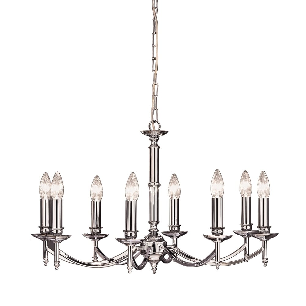 FL2090/8 8 Light Chrome Chandelier