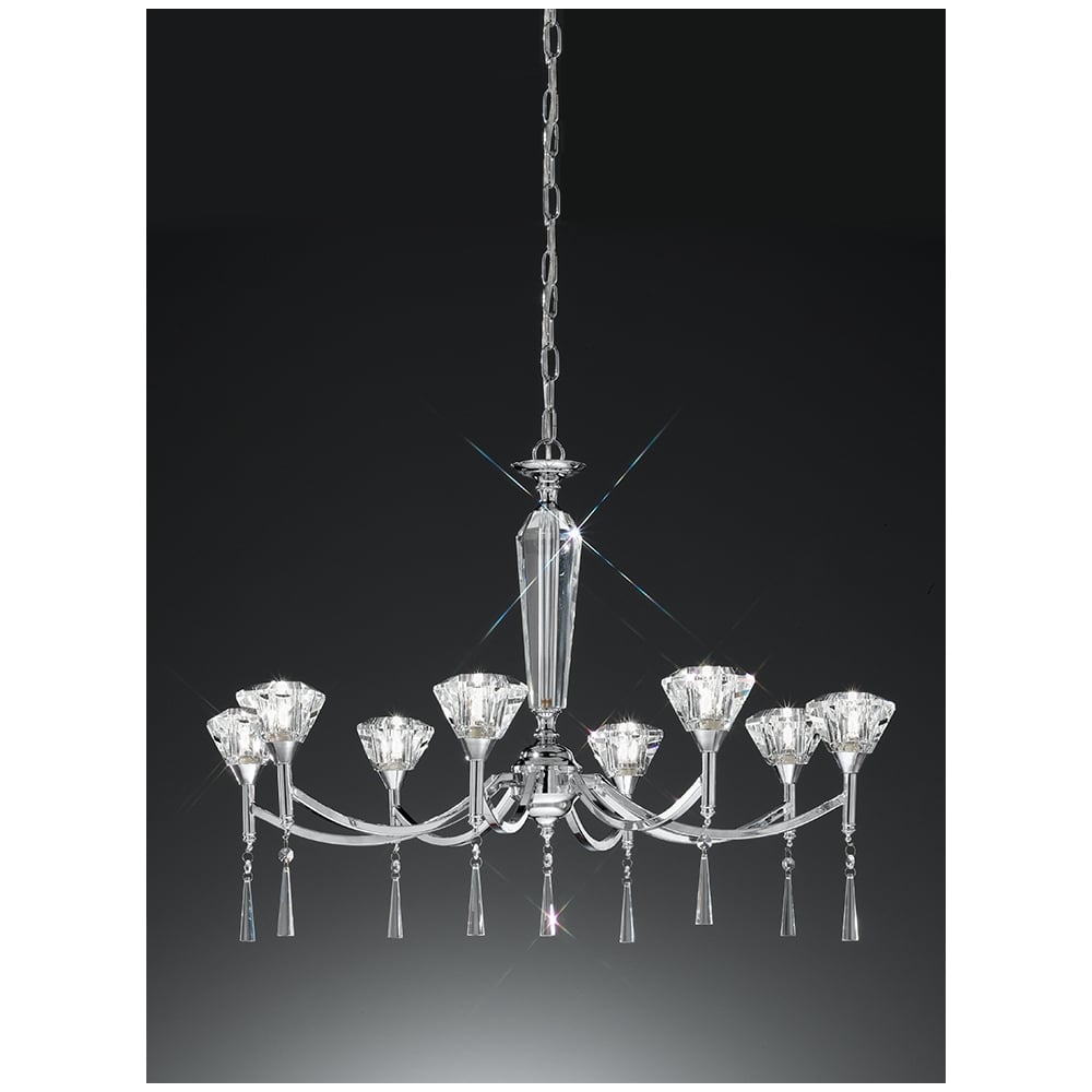 F2237/8 Chrome 8 Light Chandelier