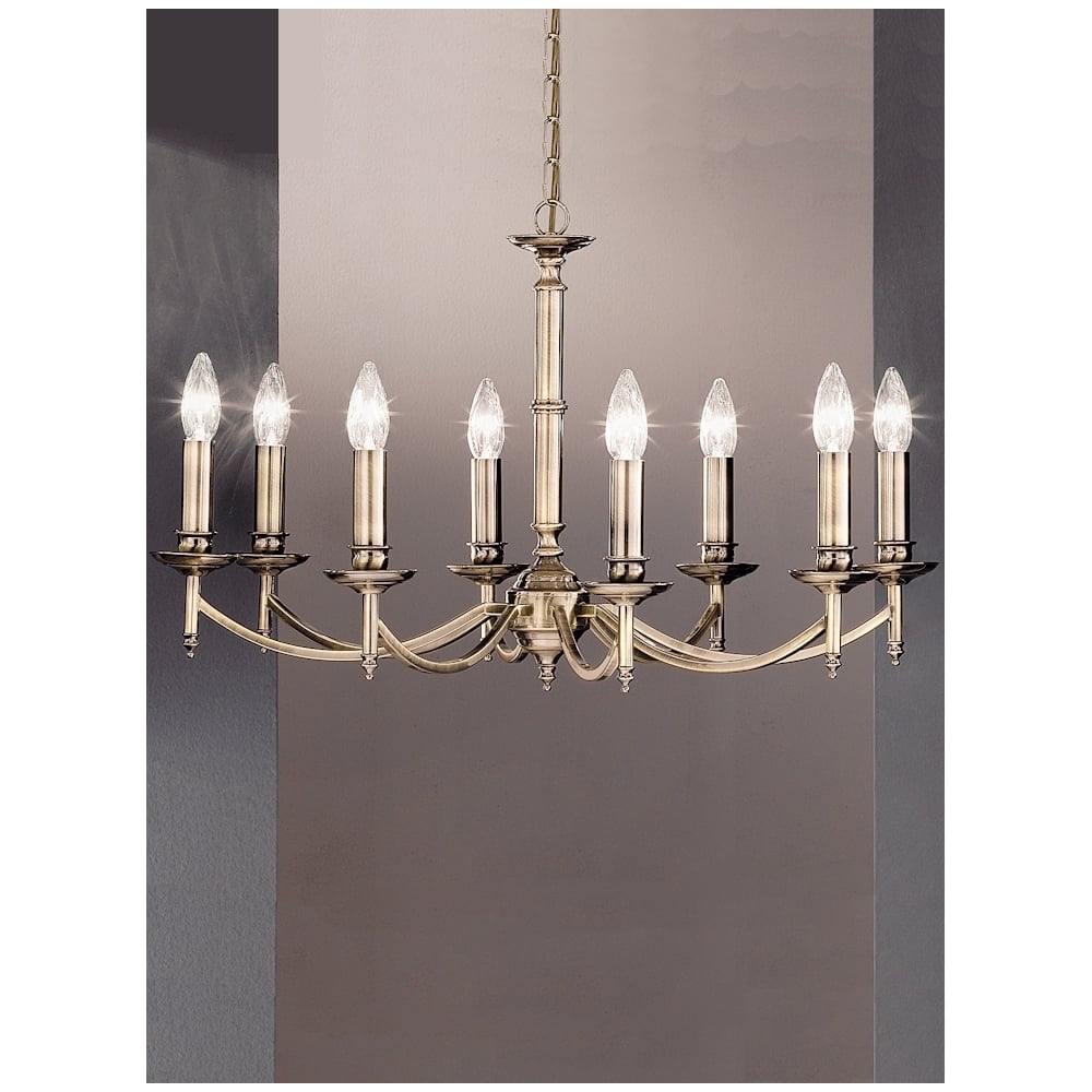 F2091/8 8 Light Bronze Chandelier