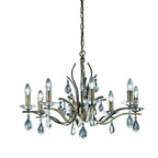 F2299/8 8 Light Bronze and Crystal Chandelier