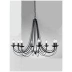 FL2173/8 Black Ceiling 8 Light