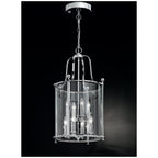 8 Light Chrome Hanging Lantern