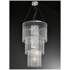 F2310/6 6 Light Crystal Tiered Ceiling Pendant