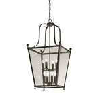 8 Light Bronze Square Ceiling Lantern