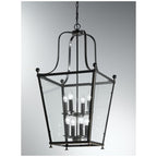 8 Light Bronze Square Ceiling Lantern