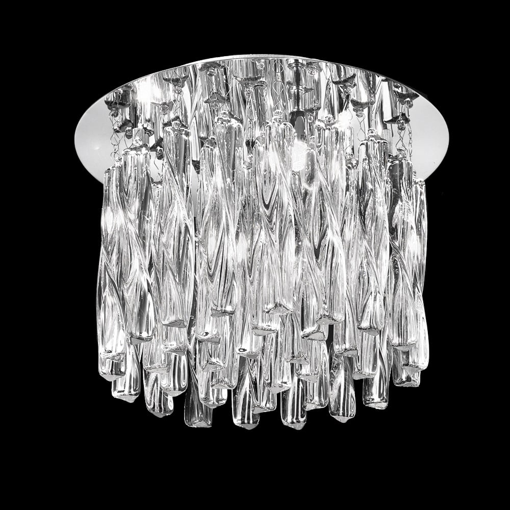FL2175/8 Glacial Flush 8 Light