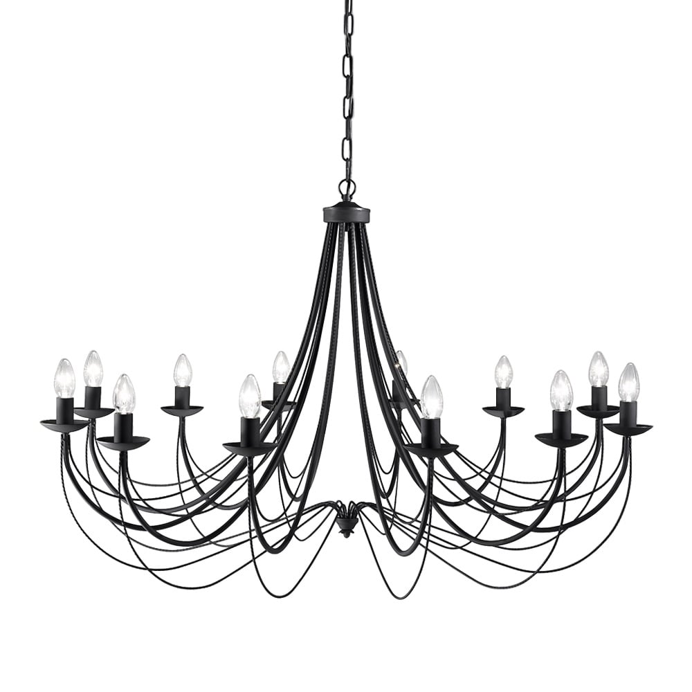 FL2173/12 Black Ceiling 12 Light