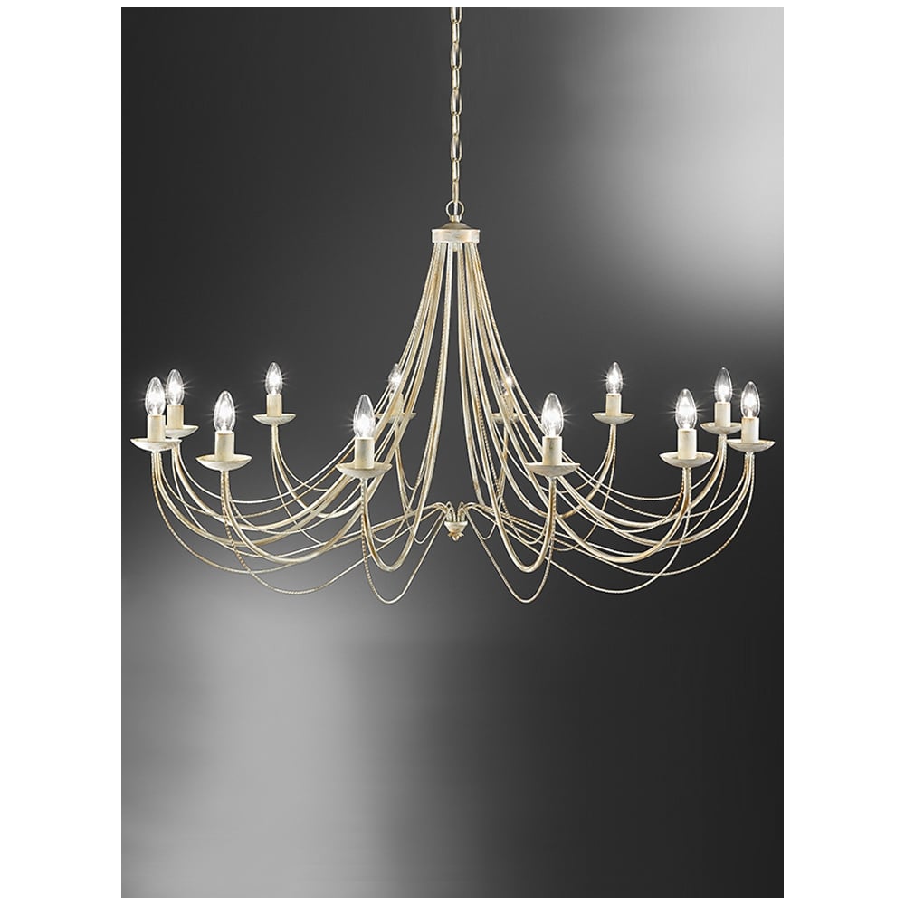FL2172/12 Cream Ceiling 12 Light