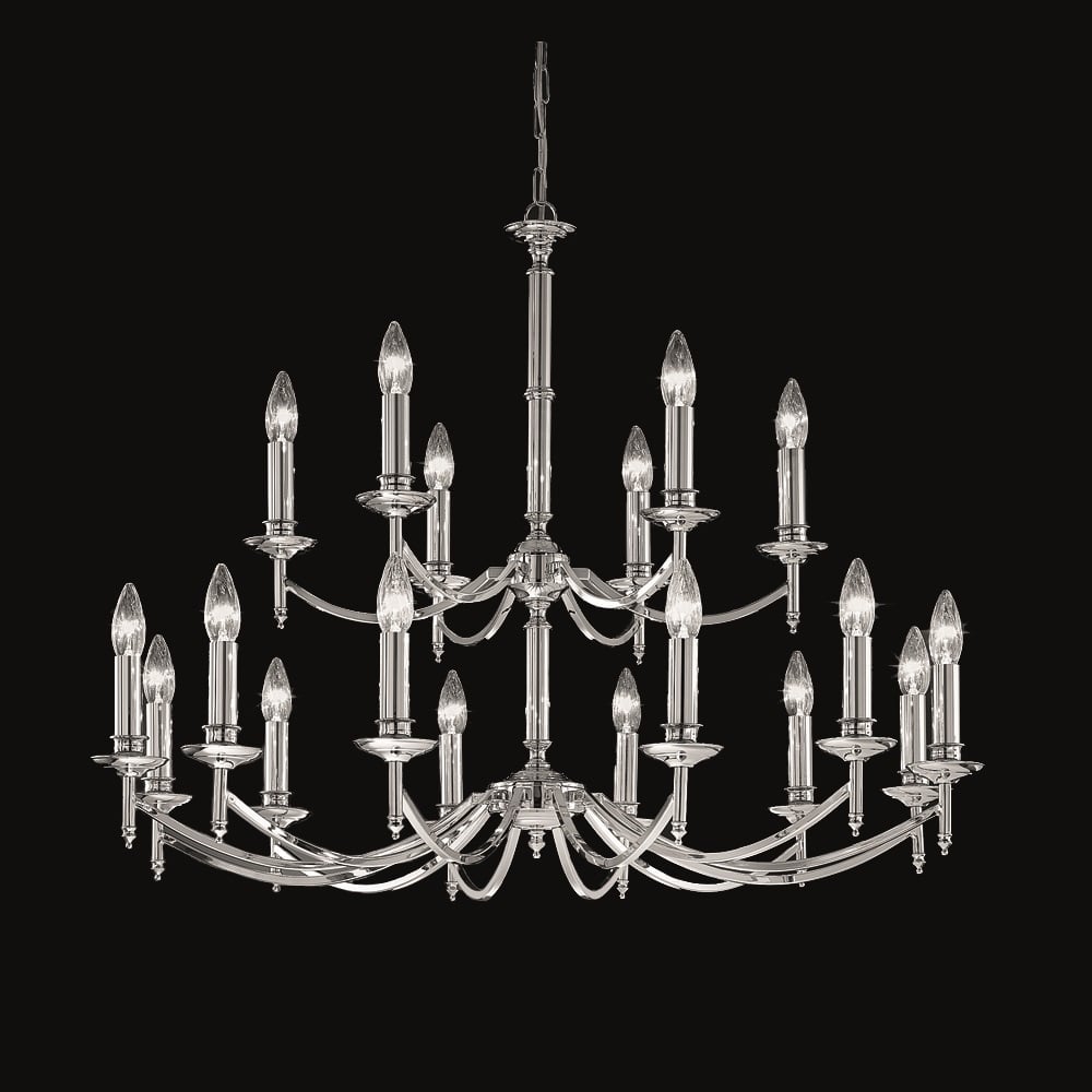 F2090/18 18 Light Chrome Chandelier