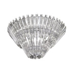 F2231/12 Modern 12 Light Flush Crystal Ceiling Light