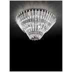 F2231/12 Modern 12 Light Flush Crystal Ceiling Light