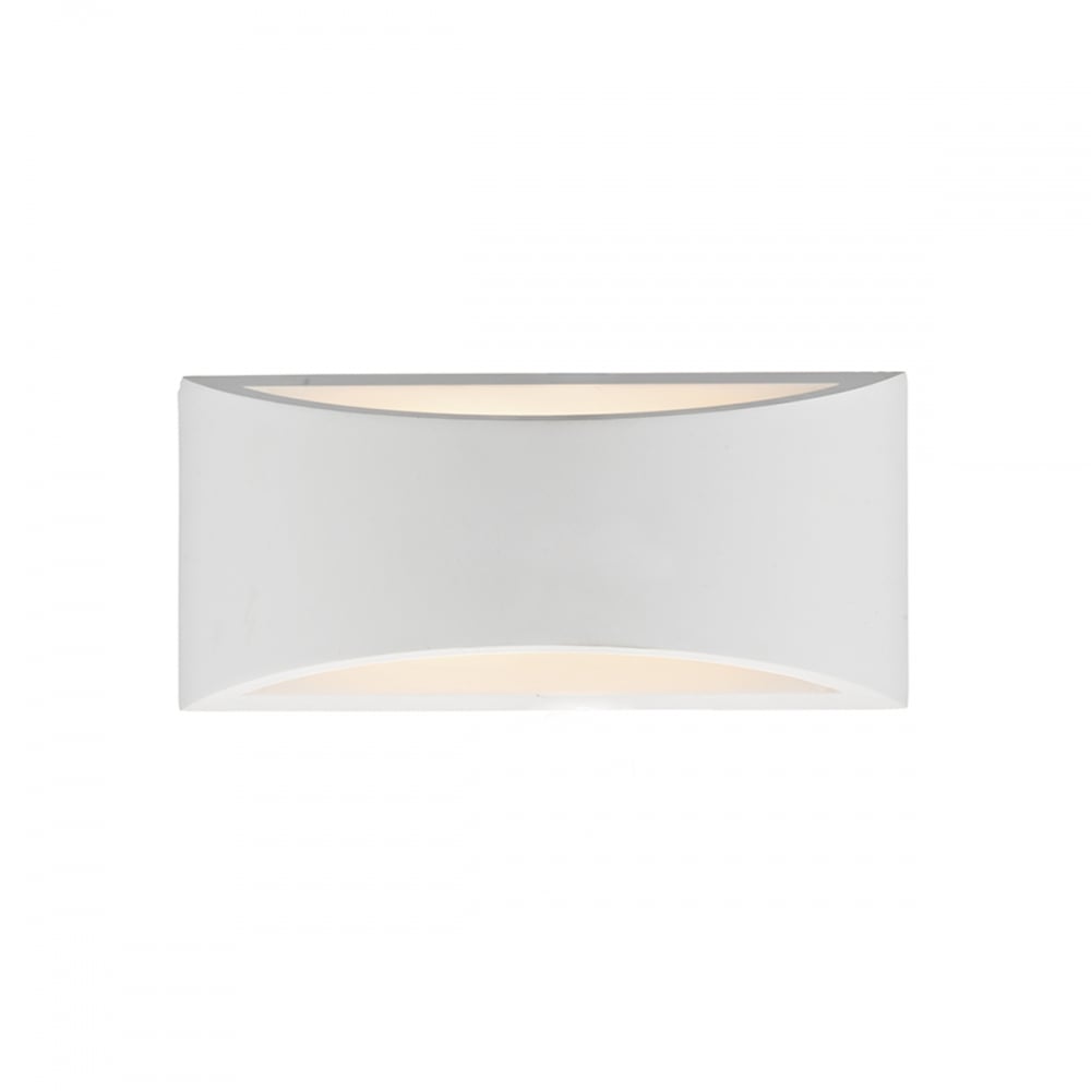 Hove White Plaster 2 Light Large Wall Light HOV372