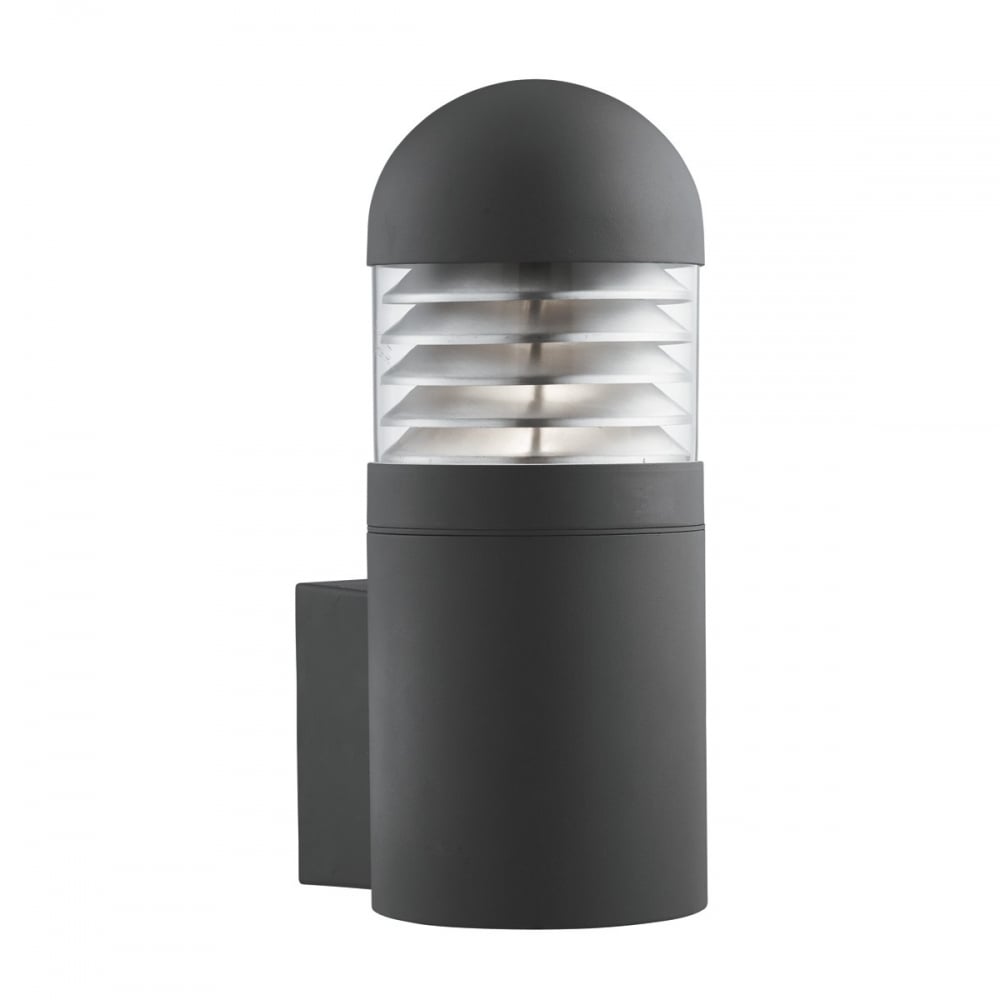 Stylish Outdoor Cylinder Wall Light In Black Finish IP44 7899bk