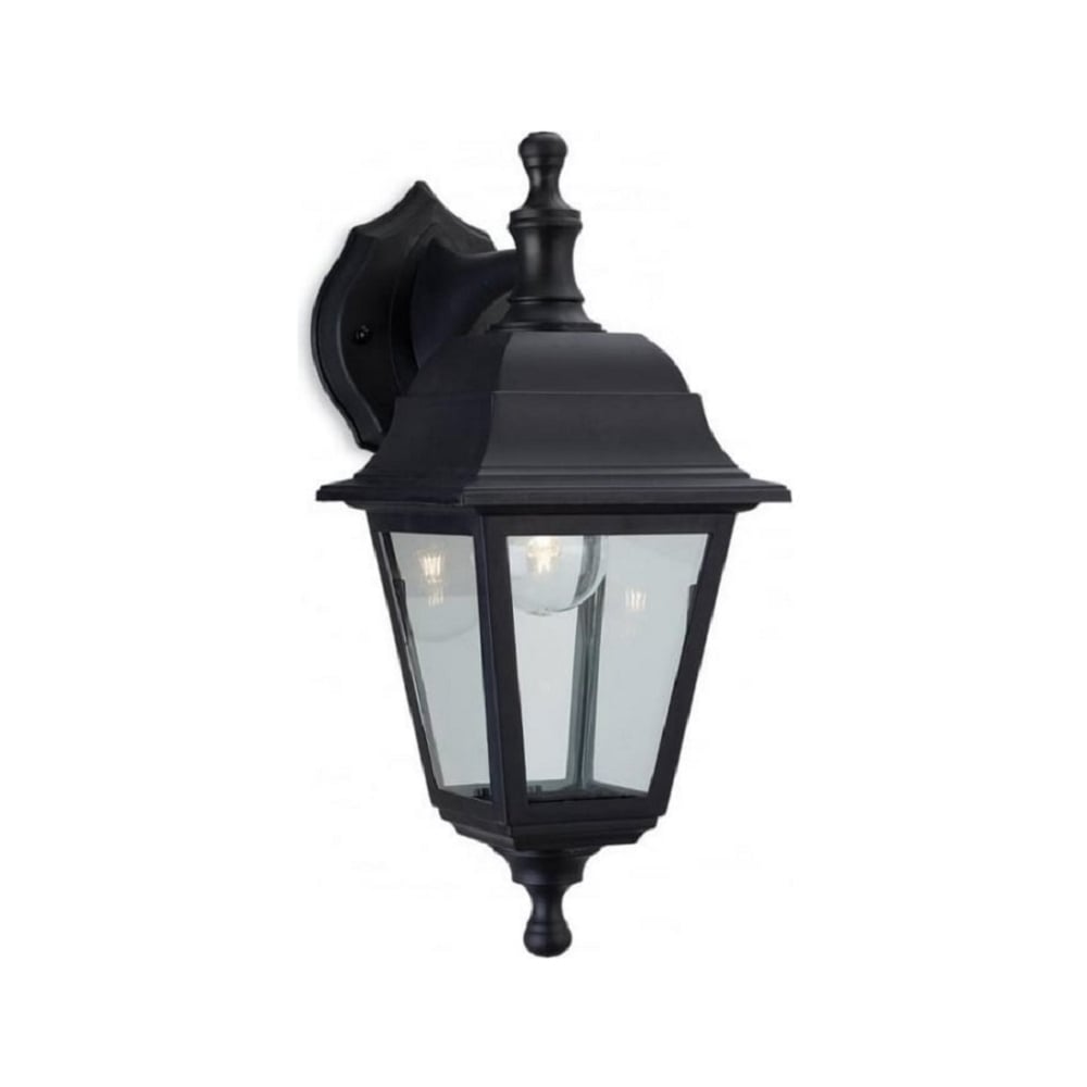 Oslo Outdoor Wall Lantern In Black Resin IP44 8346