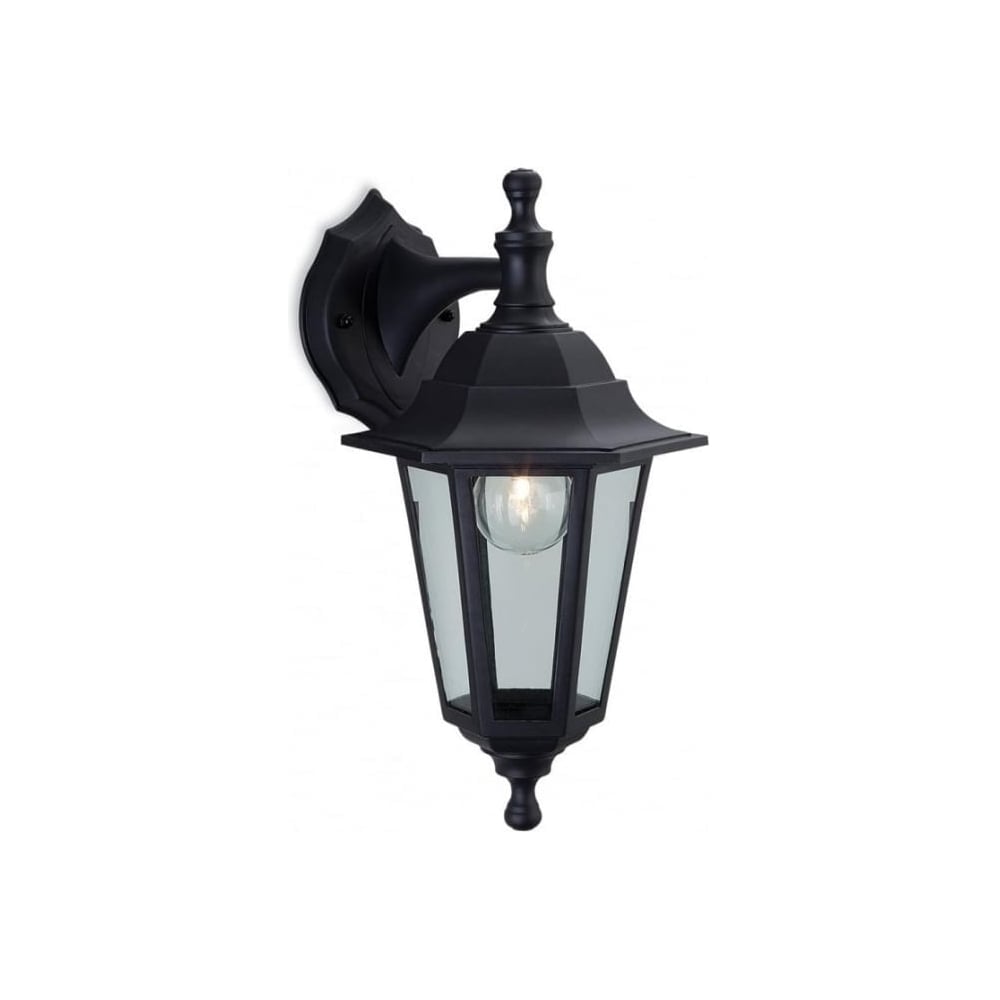 Malmo Classic Outdoor Wall Lantern In Black Resin Finish 8349BK