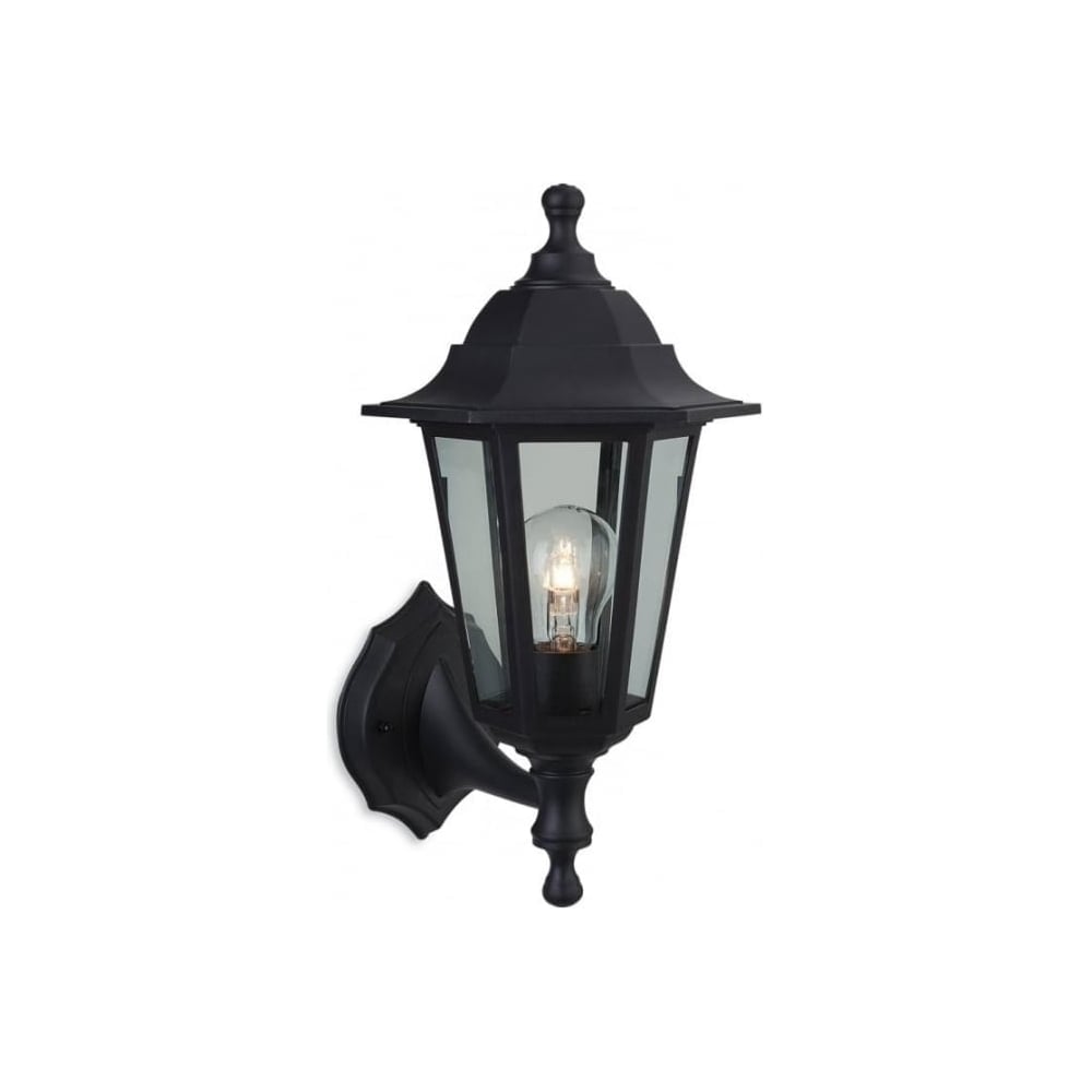 Malmo Classic Outdoor Wall Lantern In Black Resin Finish 8349BK
