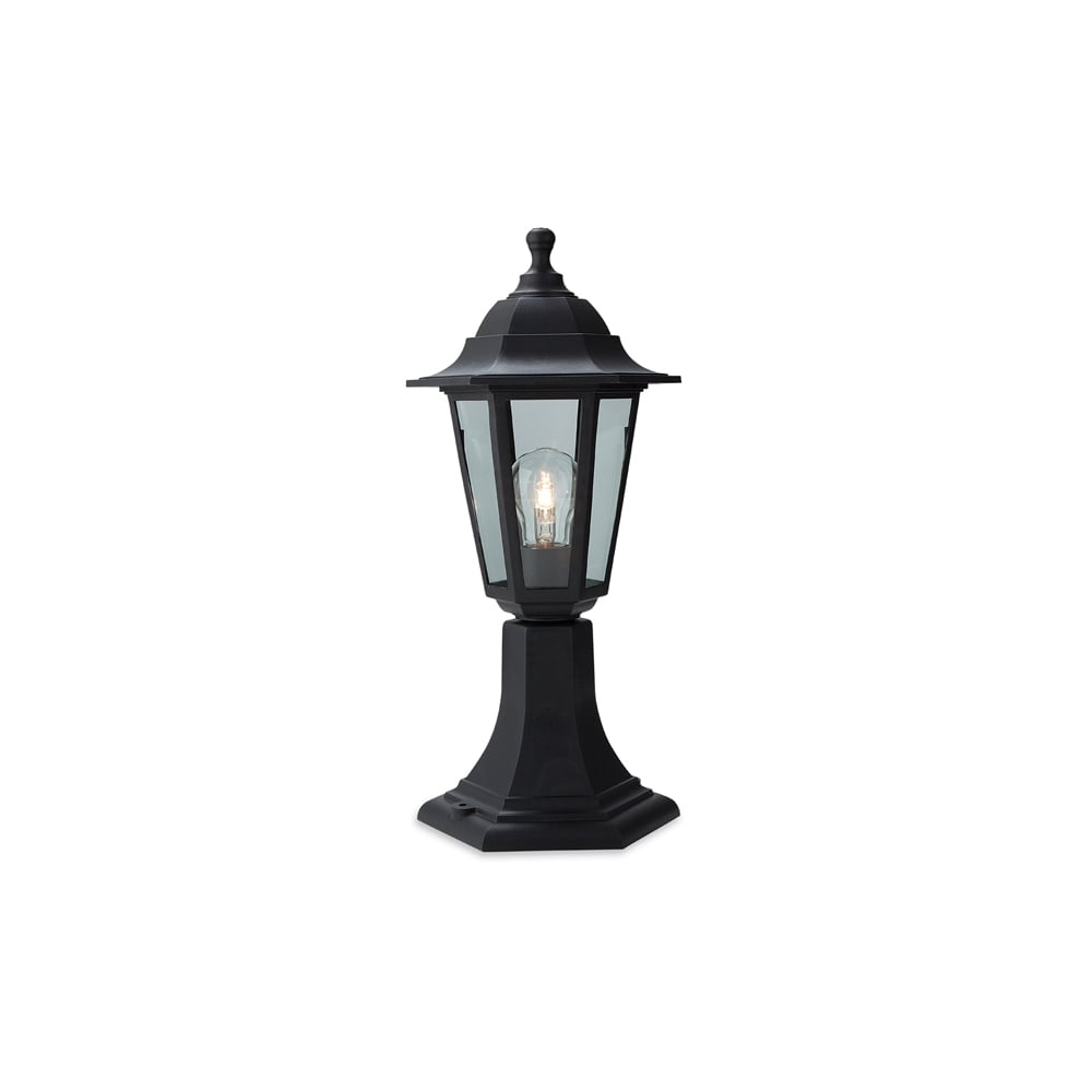 Malmo Classic Outdoor Pillar Light In Black Resin Finish 8350BK