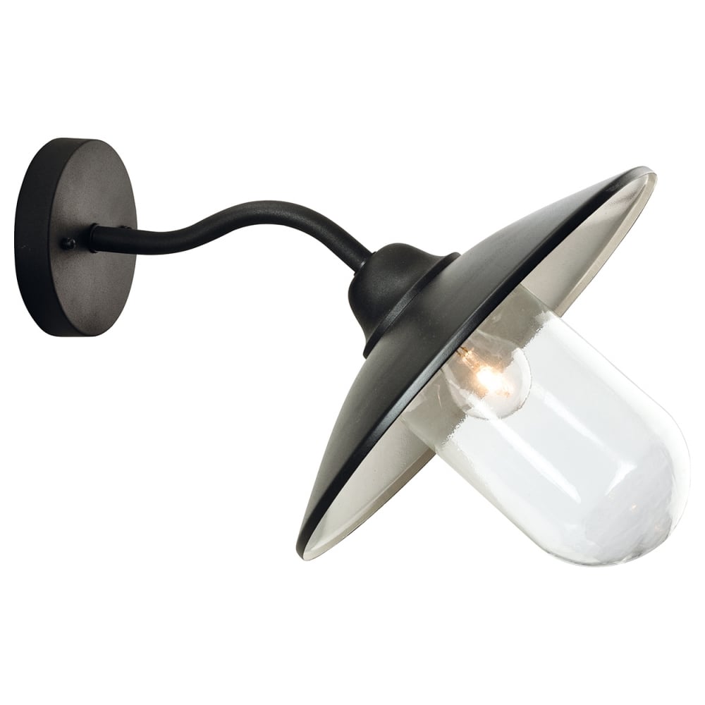 Star Single Outdoor Wall Light in Black Finish 3403BK