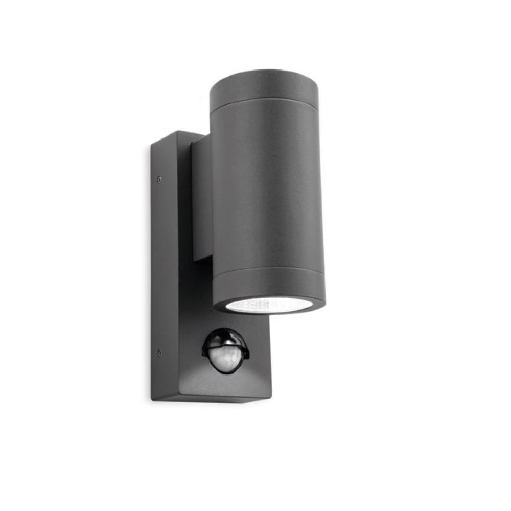 Shelby Outdoor 2 Light LED Wall Light In Graphite with PIR 5940GP