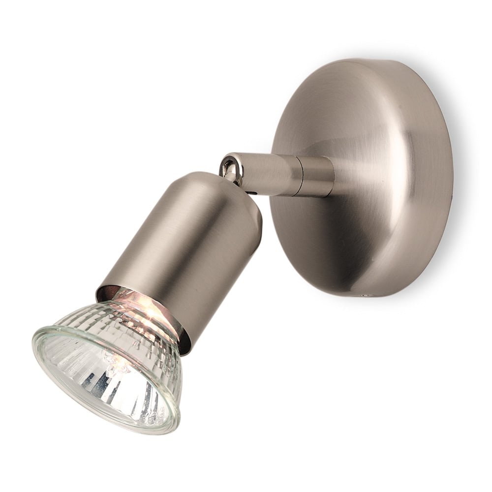 Runner Modern Single Spotlight in Brushed Steel 7001BS