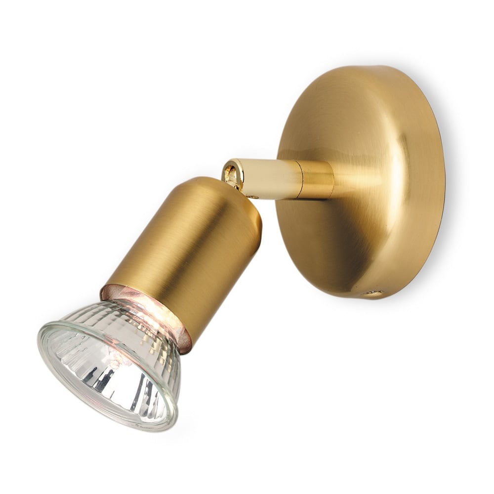 Runner Modern Single Spotlight in Brushed Brass 7001BB