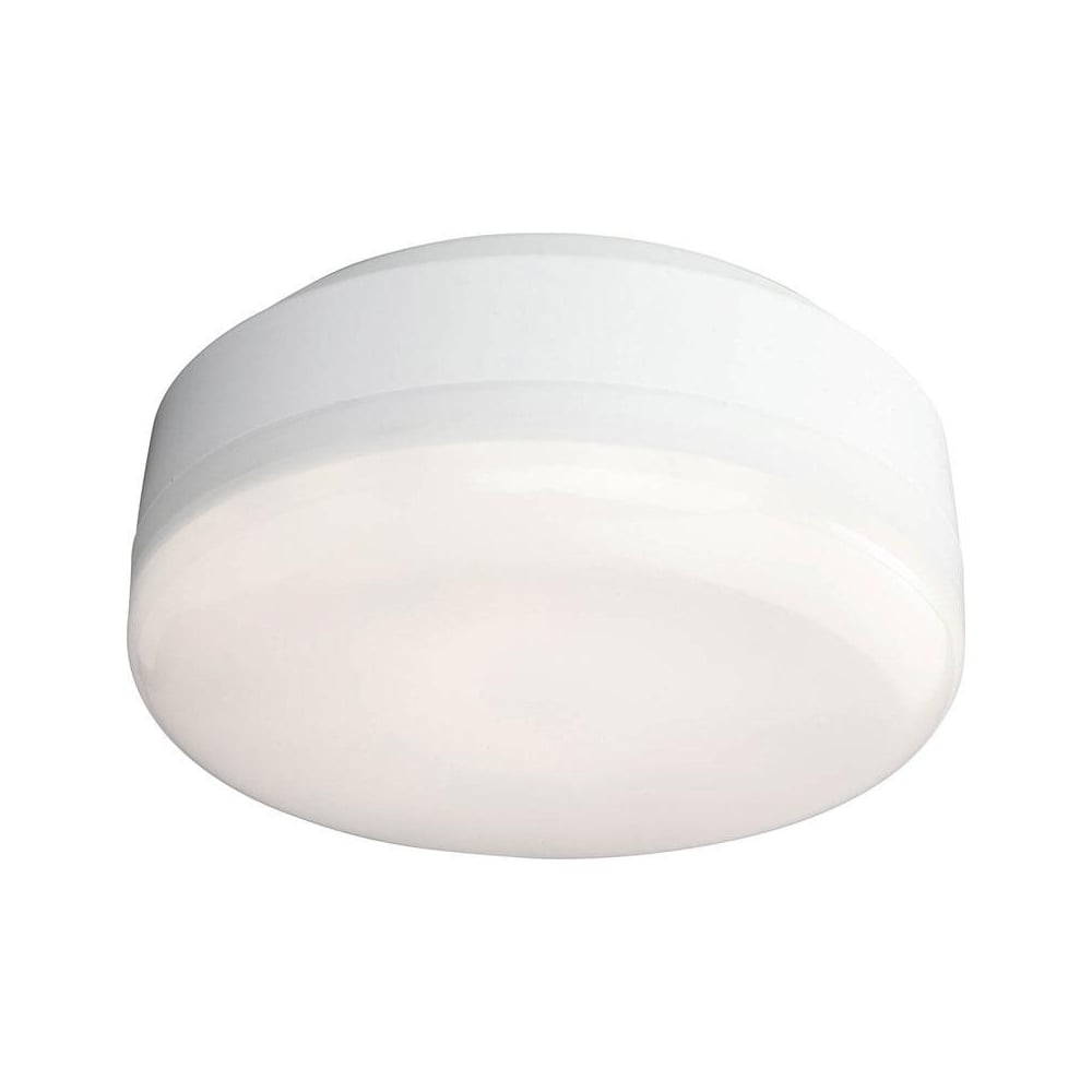 Mini Hydro LED Bathroom Flush Ceiling Light In White Finish 3432WH