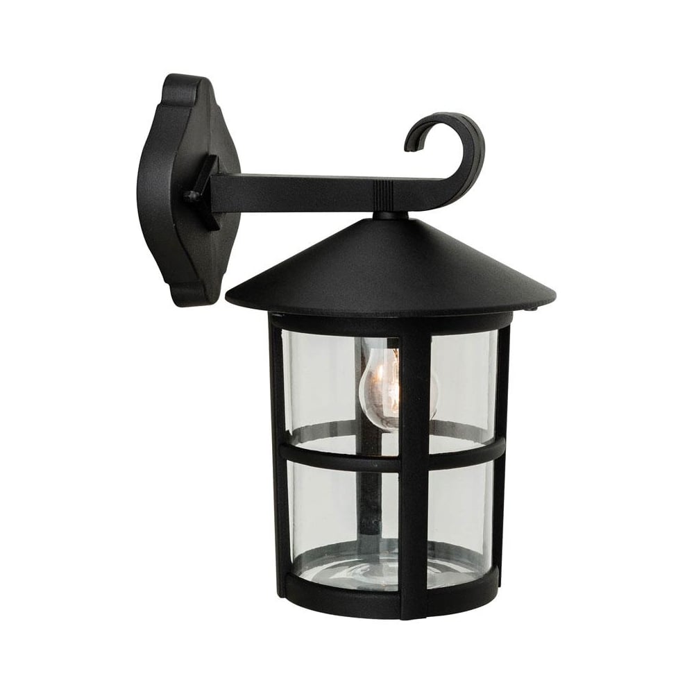 Stratford Outdoor Wall Downlight Lantern In Black Finish 2356BK
