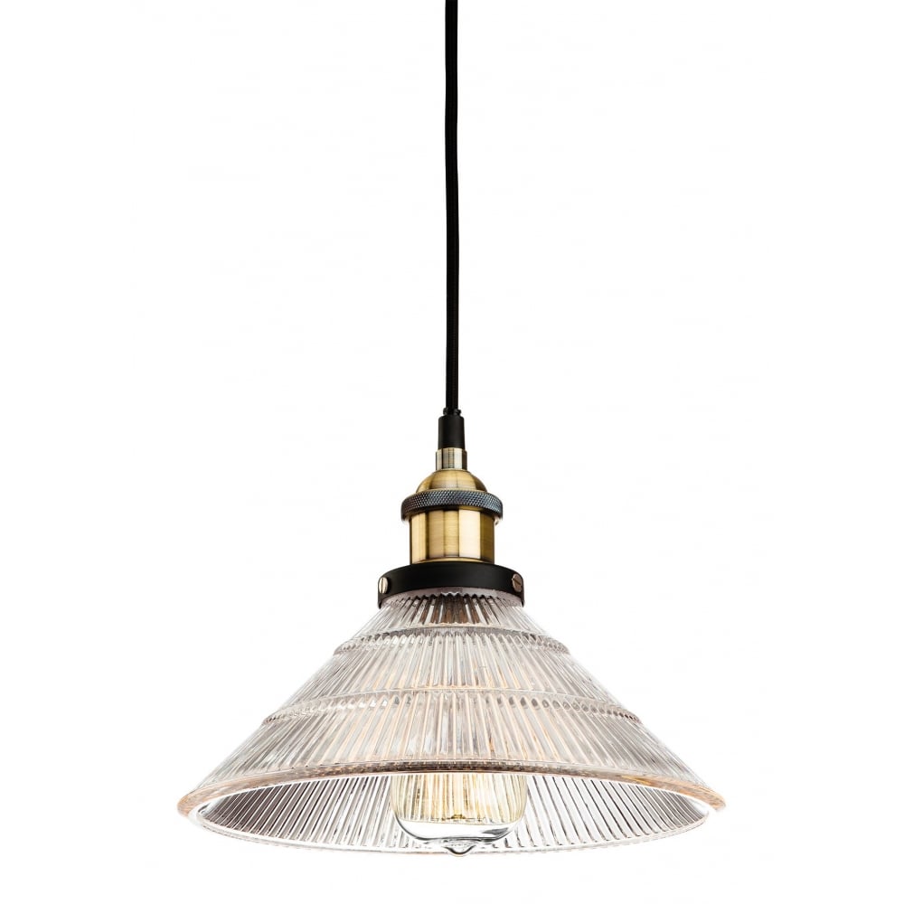 Empire Vintage Ceiling Pendant Light In Antique Brass Finish 5902