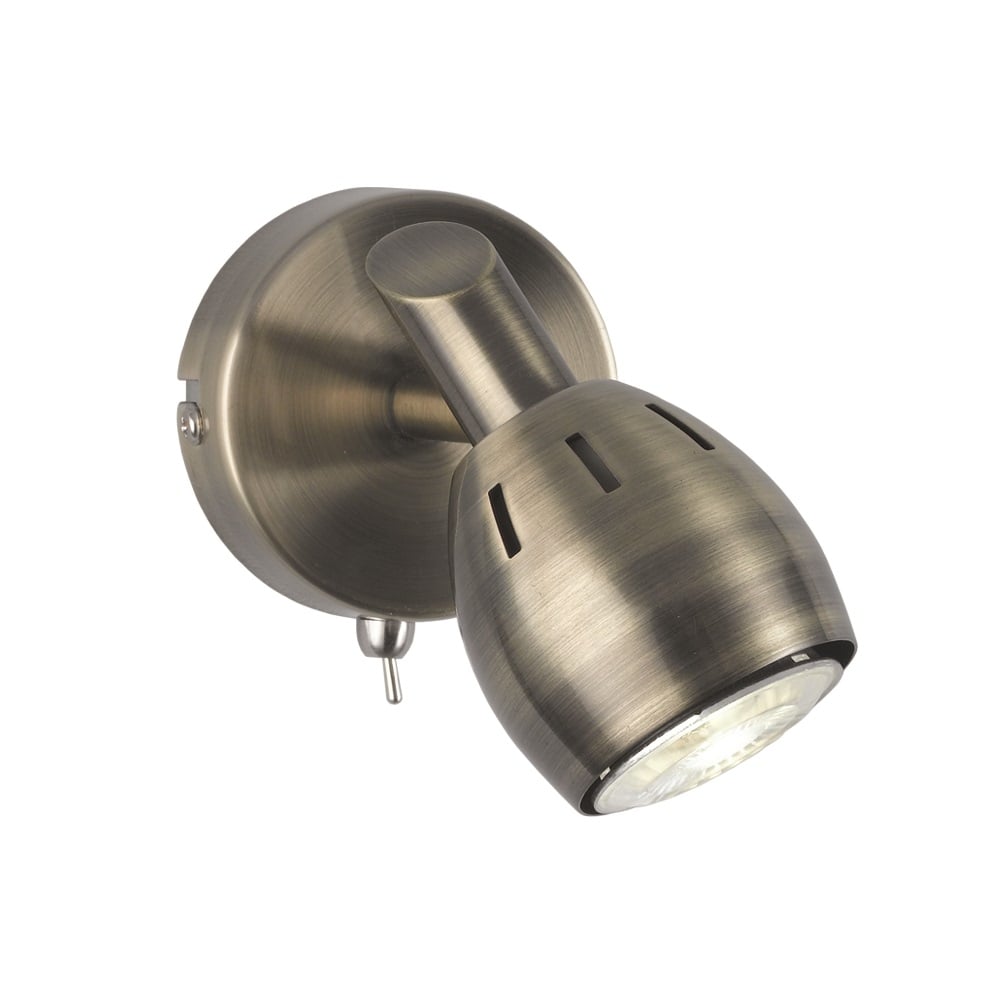 Single Adjustable Wall Spotlight In Bronze Finish SP9011