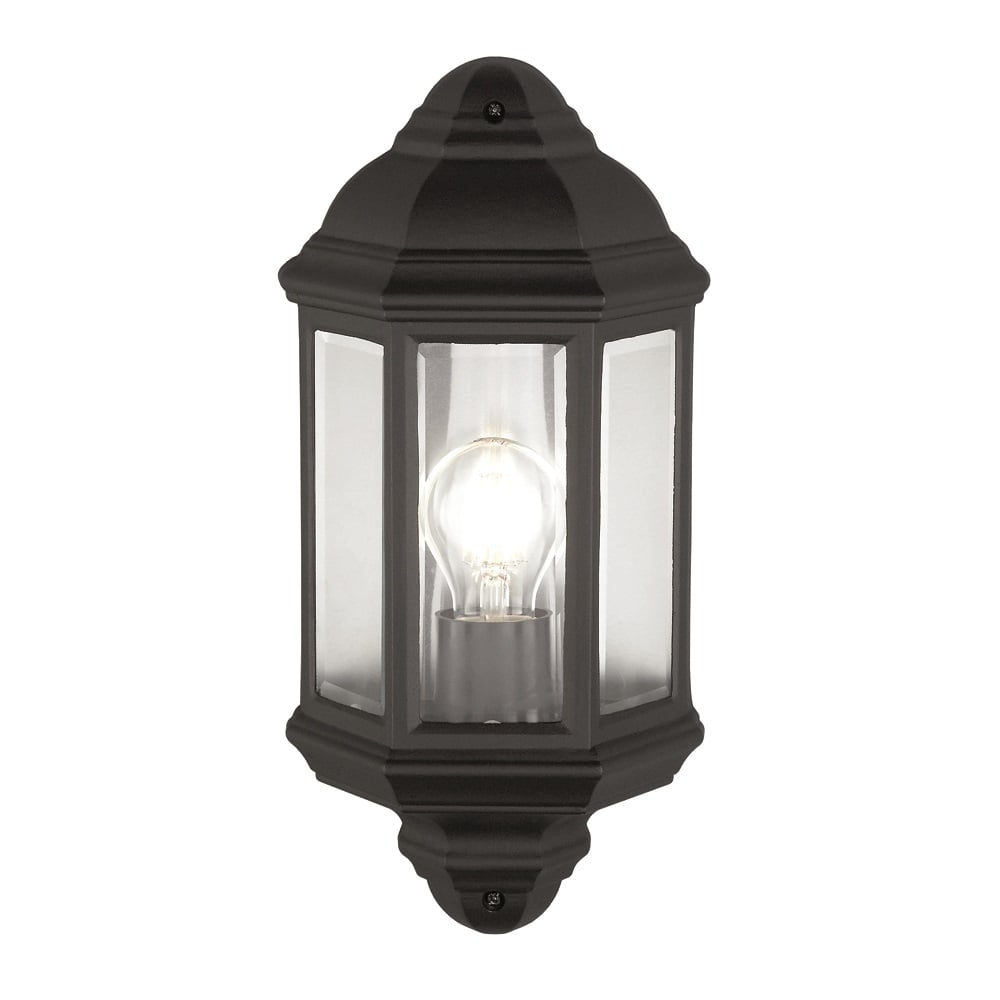 Outdoor Flush Mount Wall Light In Matt Black Finish OD6613