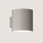 Modern Cylinder Wall Light In Satin White Finish W067