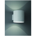 Modern Cylinder Wall Light In Satin White Finish W067