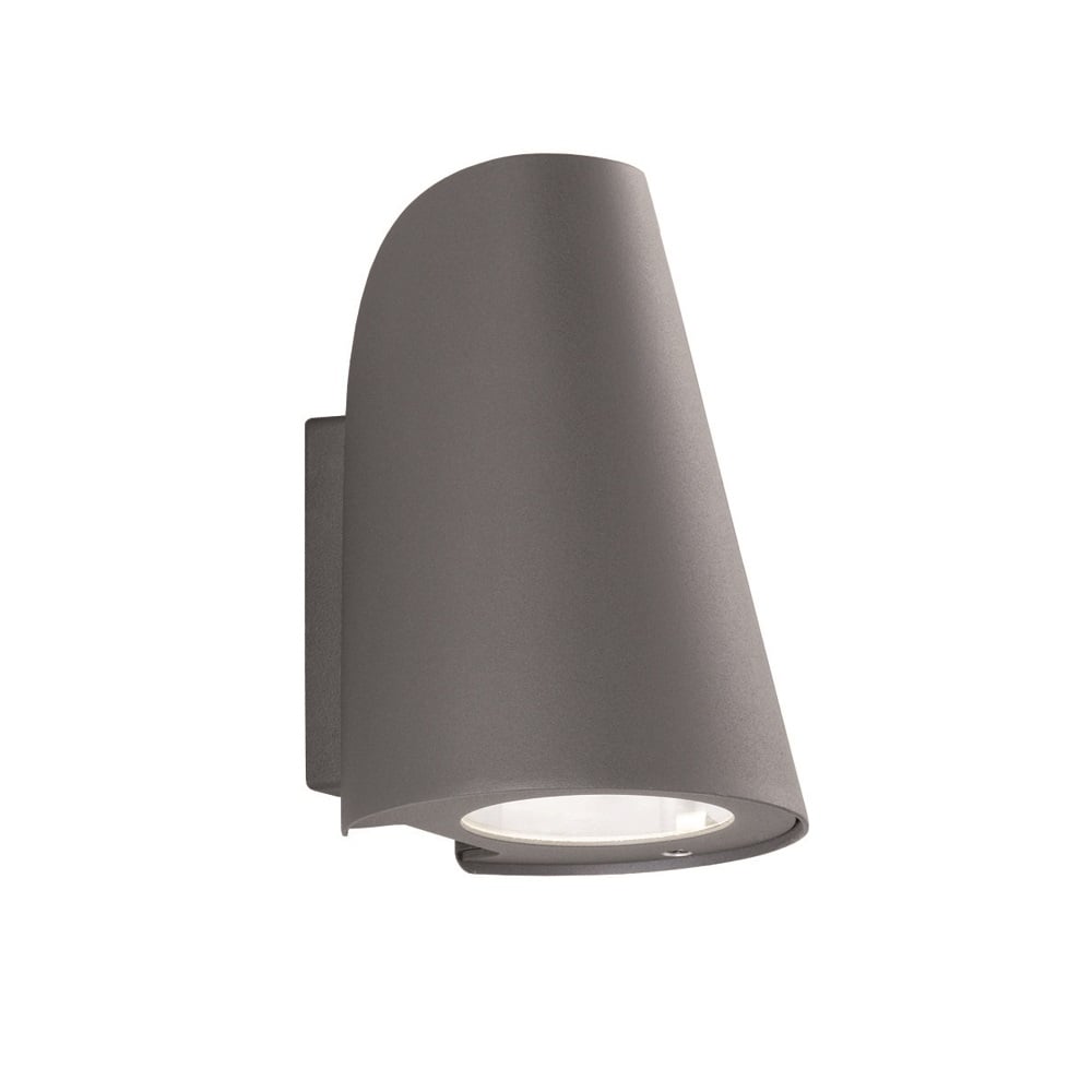 Large Single Outdoor Wall Light In Dark Grey Finish EXT6618