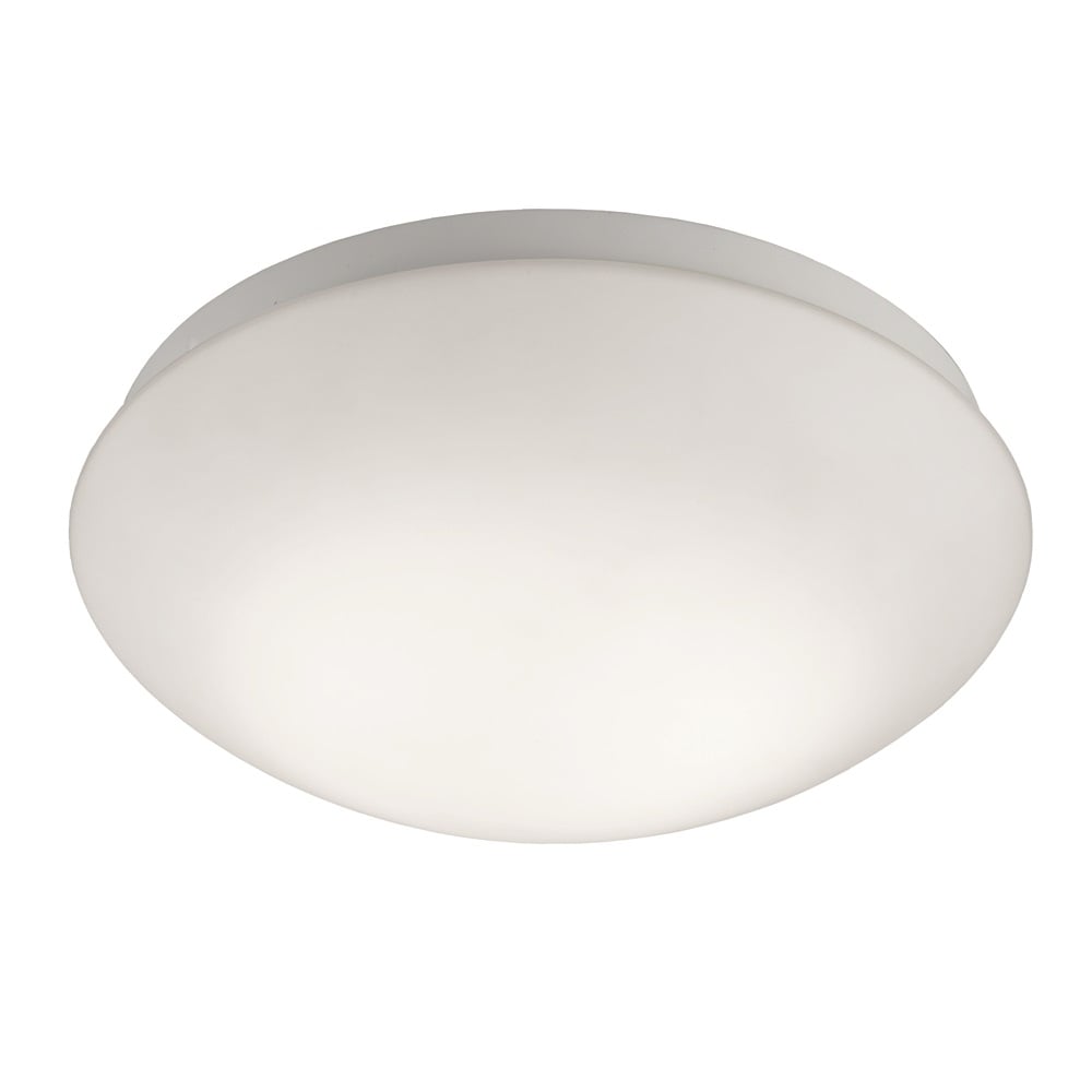 Modern Bathroom Ceiling Flush Light With Matt White Glass Shade CF5745