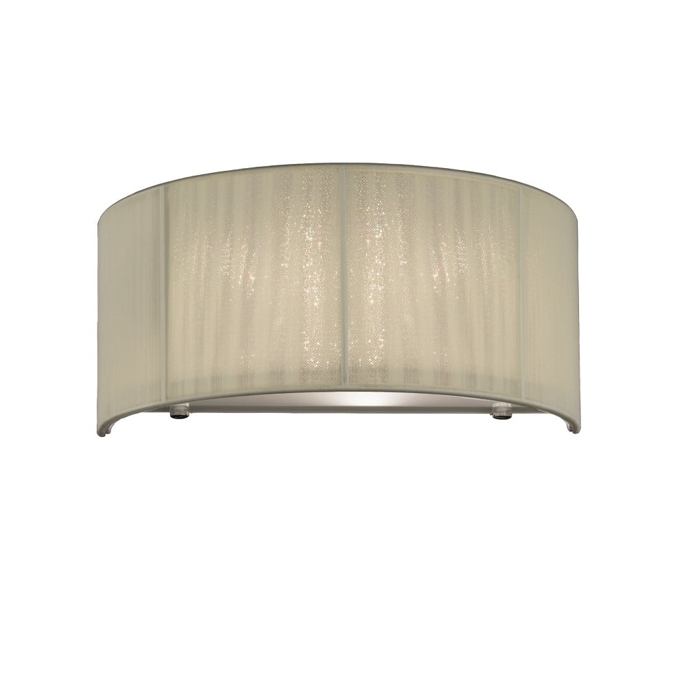 Wall Light With Cream Shade And Glass Diffuser F2341/1