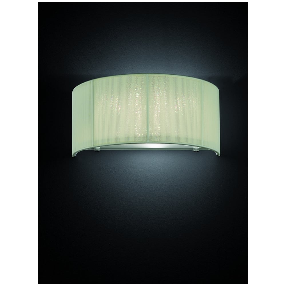 Wall Light With Cream Shade And Glass Diffuser F2341/1