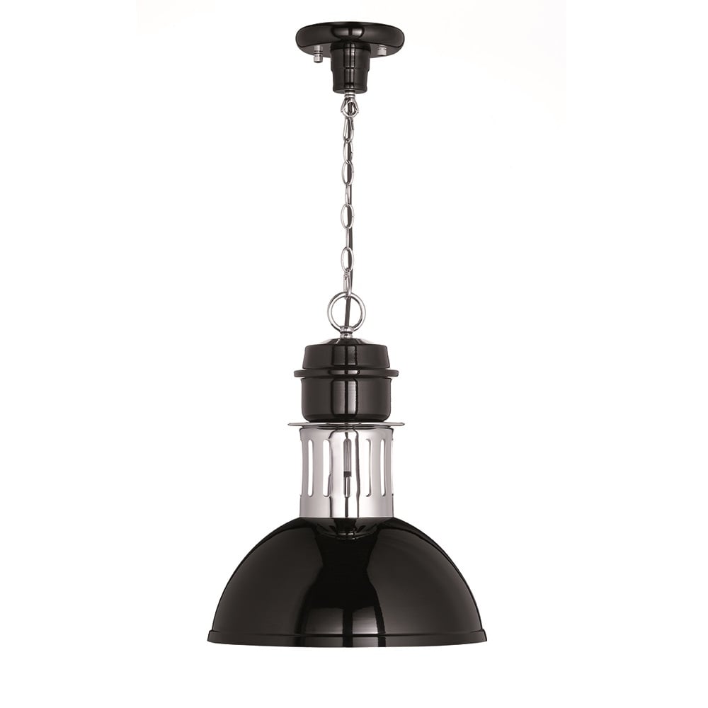Contemporary Industrial Ceiling Pendant Light In Black Finish SUS121