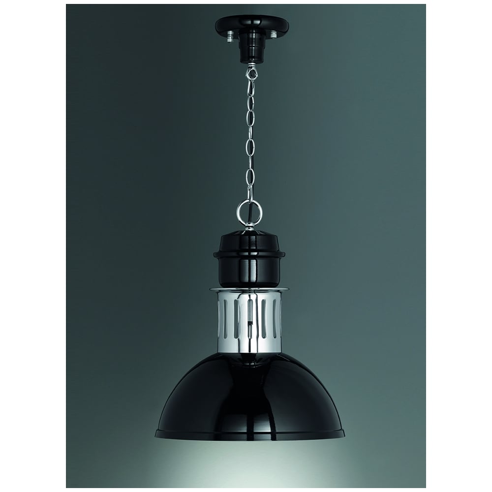Contemporary Industrial Ceiling Pendant Light In Black Finish SUS121