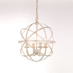 Cosmic Concentric Design Ceiling Pendant Light In Cream Finish F2353/4
