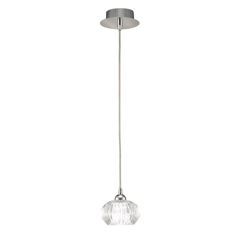 1 Light Ceiling Pendant With Clear  Glass Shade SUS117