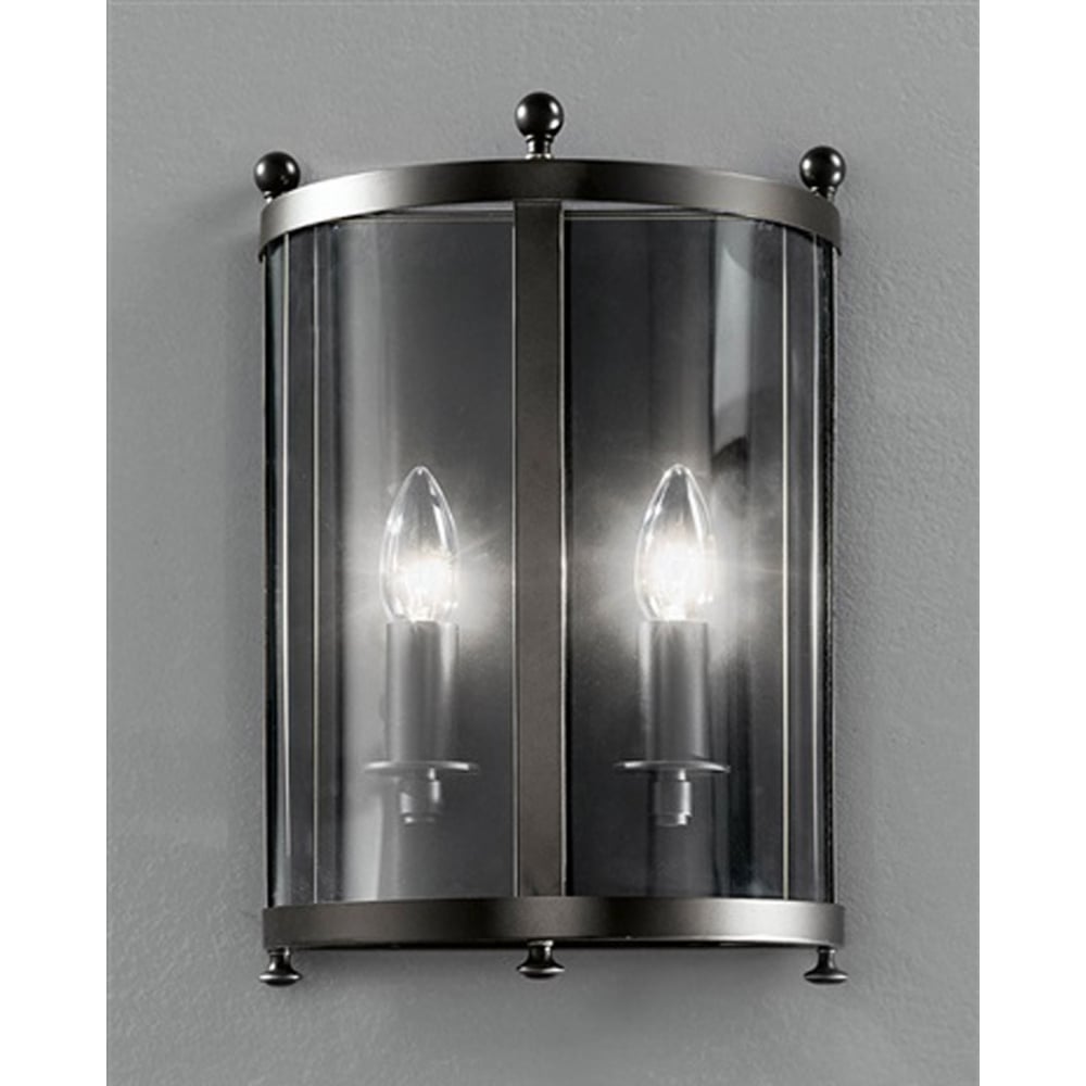 L7001/2 2 Light Antique Bronze Wall Lantern