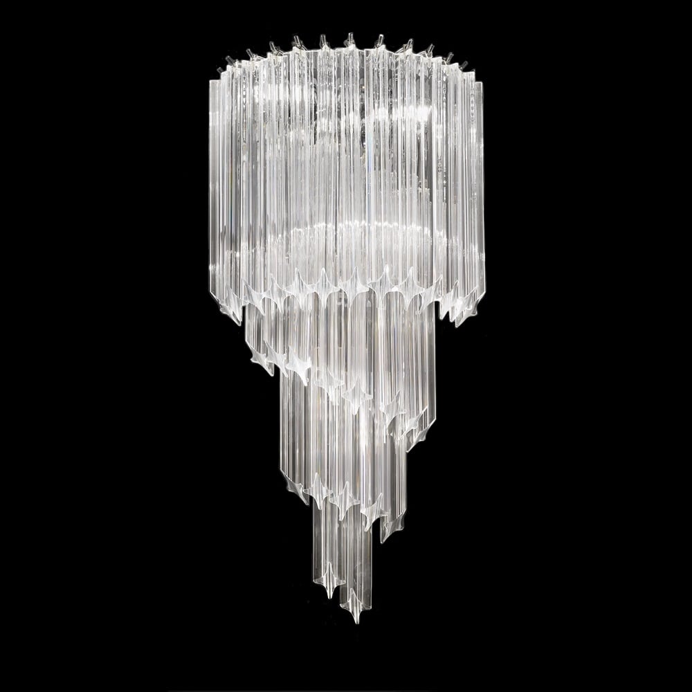 F2266/3 3 Light Crystal Wall Lamp