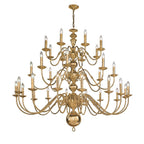 Delft 32 Light Large Polished Brass Chandelier - CO41732PB