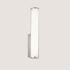 Bathroom Vertical LED Opal Wall Light In Chrome Finish WB062