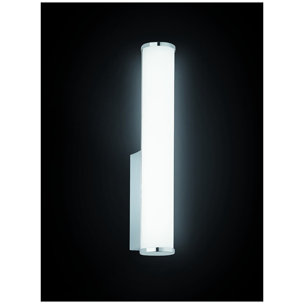 Bathroom Vertical LED Opal Wall Light In Chrome Finish WB062